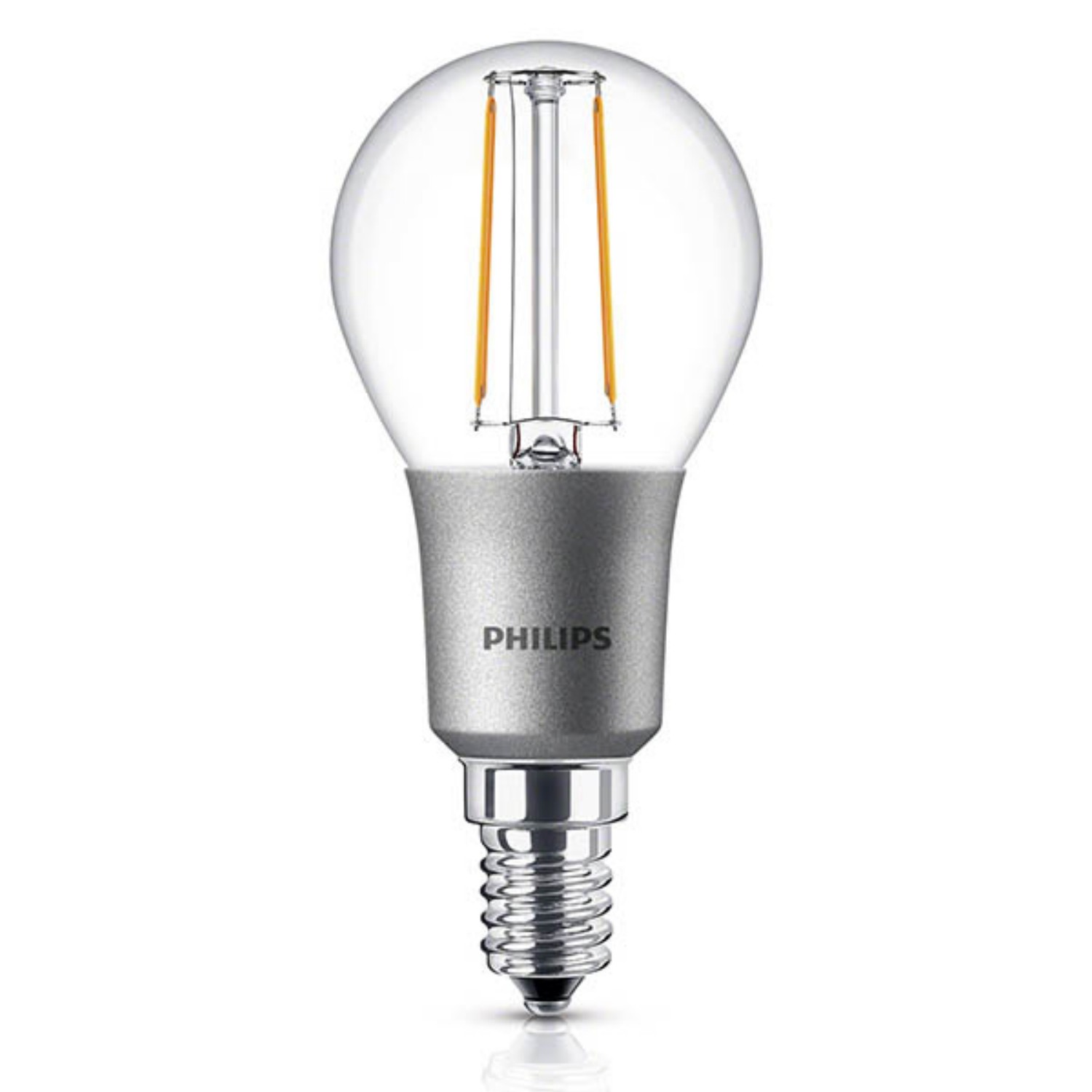 Philips Classic LEDluster Filament Tropfenlampe 3 Watt E14 827 2700 Kelvin P45 klar warmweiss extra dimmbar 