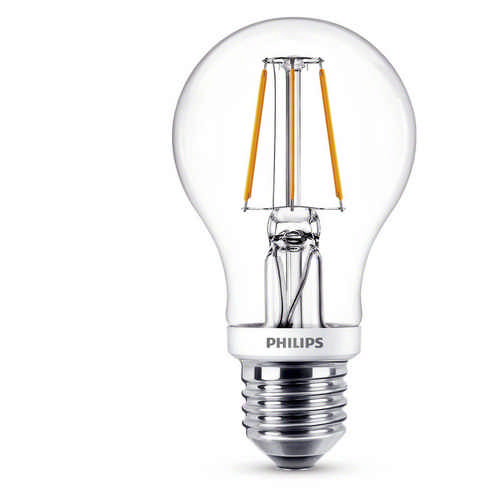 Philips Classic LEDbulb Filament 7,5 Watt E27 2200-2700 Kelvin A60 klar warmweiss extra DimTone 