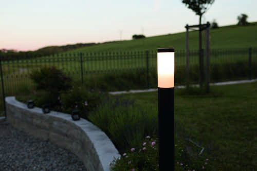 HEITRONIC - Standleuchte groß Larisa E27 schwarz IP44 E27