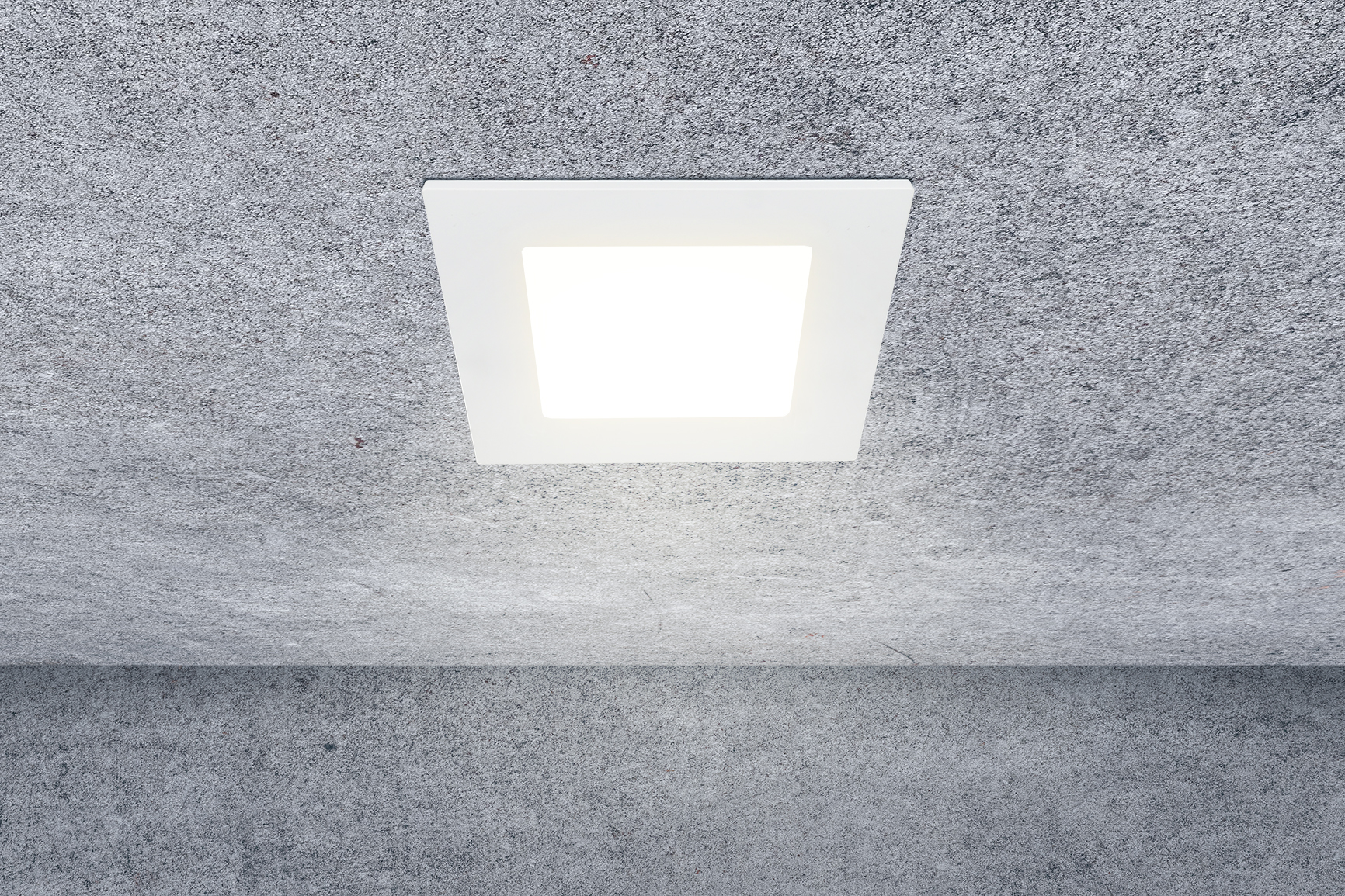 HEITRONIC - LED Einbaudownlight LE MANS quadratisch 6 Watt 115x115x32 mm 3000/4000/6000 Kelvin IP44 dimmbar