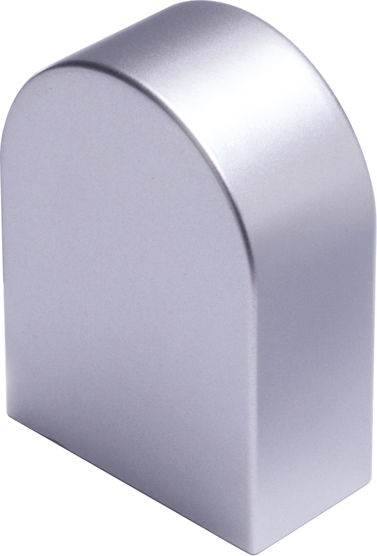 Heitronic Endkappe silber matt 2er Set für LED Spiegelleuchte PONZA  