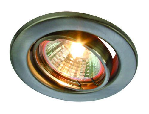 HEITRONIC DL6801 Einbaustrahler rund Edelstahl gebürstet GU5,3 maximal 35 Watt